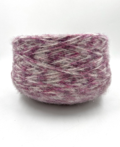 Пряжа Nanna, Pinori Filati s.p.a, меринос, альпака, цвет розовый меланж